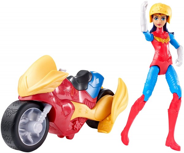 Mattel DC Super Hero Superbohaterka z Pojazdem Wonder Woman DVG72 DVG73