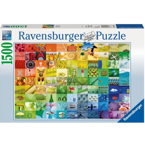 Ravensburger Puzzle Kolorowy Collage 1500 Elementów 163229