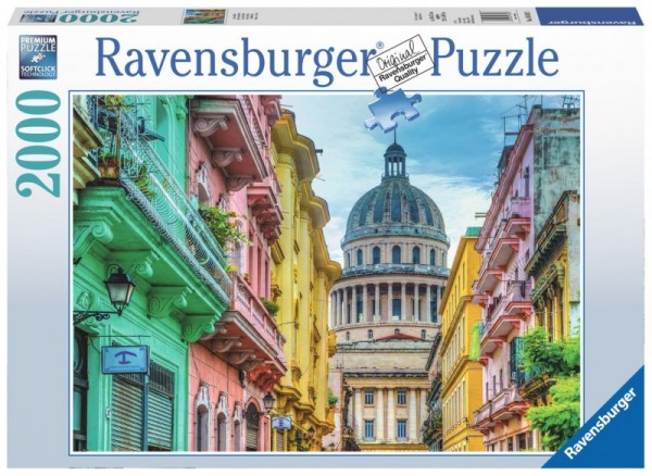 Ravensburger Puzzle 2000 ELEMENTÓW Kolorowa Kuba 166183