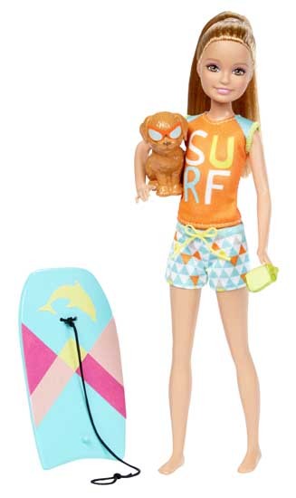 Mattel Barbie Delfiny z Magicznej Wyspy Siostry na Wakacjach Stacie FBD68 FBD69