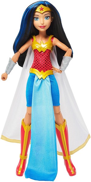 Mattel DC Super Heroes Lalka Premium z Peleryną Wonder Woman FCD31 FCD32