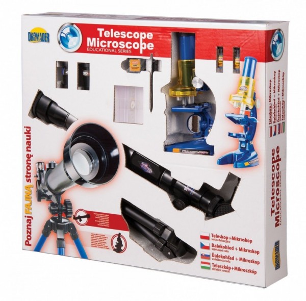 Dromader Teleskop + mikroskop Zestaw EDUKACYJNY 00838