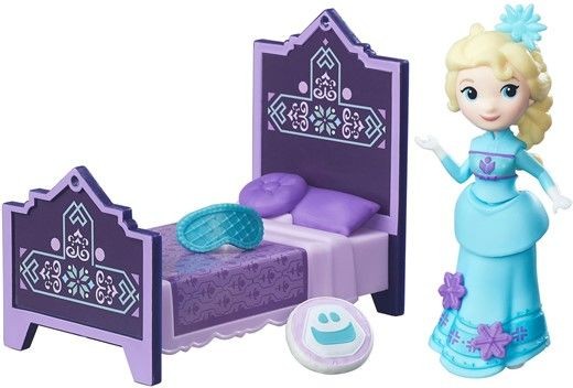 Hasbro Kraina Lodu Frozen Mini Laleczka z Łóżkiem Elsa B5188 B7461