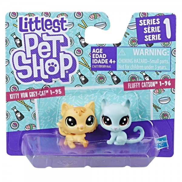 Hasbro Littlest Pet Shop Mini 2 Pack Piesek i Kotek B9389 C1677