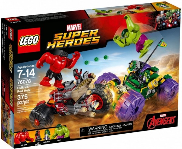 Lego Super Heroes Hulk kontra Czerwony Hulk 76078