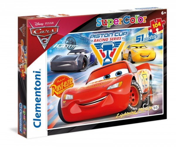Clementoni Puzzle SuperColor Auta Cars 3 104 Elementy 27072