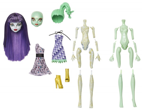 Mattel Monster High Stwórz własnego potwora Seria 2 Mumia i Gorgona Y6608 Y0416