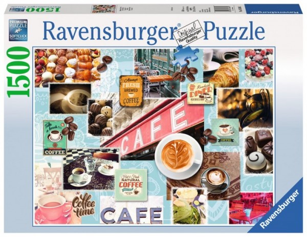 Ravensburger Puzzle Kawa i Ciasto 1500 elementów 163465