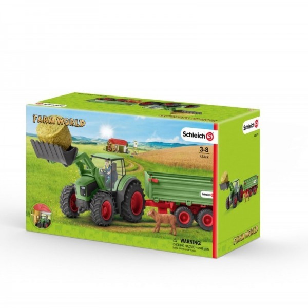 Schleich Życie Na Farmie Traktor z przyczepą 42379