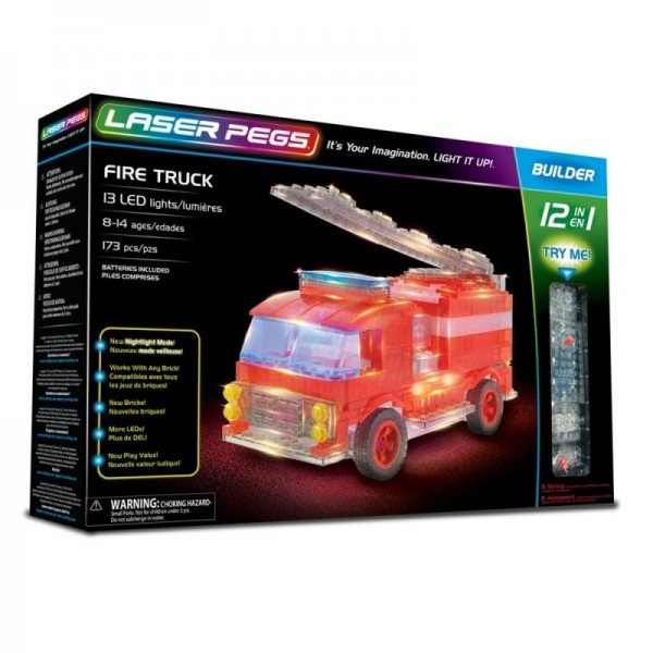Laser Pegs Klocki 12 in 1 Fire Truck 12012