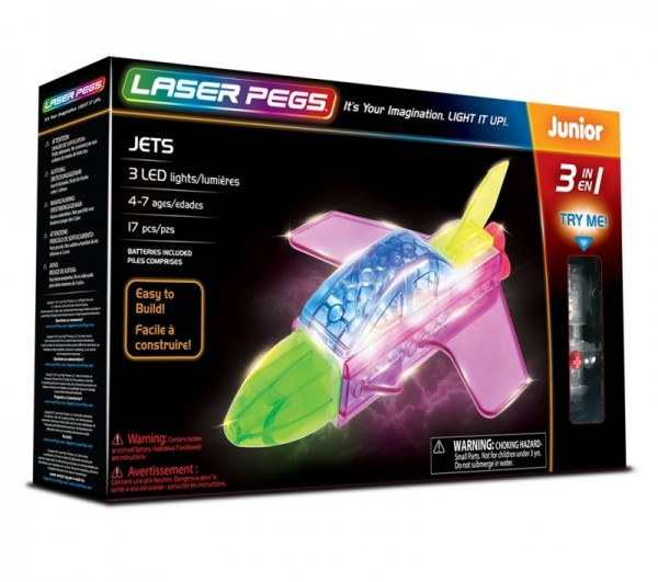 Laser Pegs Klocki 3 in 1 Jets 31014