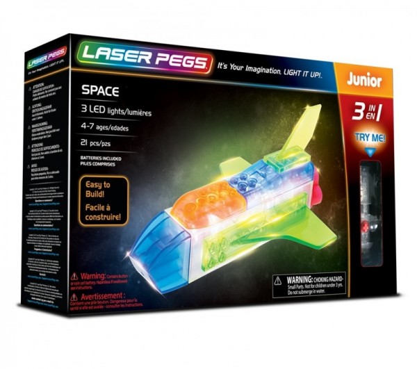 Laser Pegs Klocki 3 in 1 Space 31010