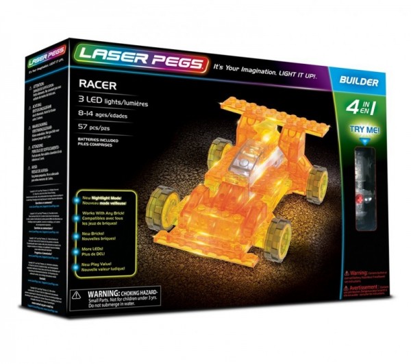Laser Pegs Klocki 4 in 1 Racer 41011
