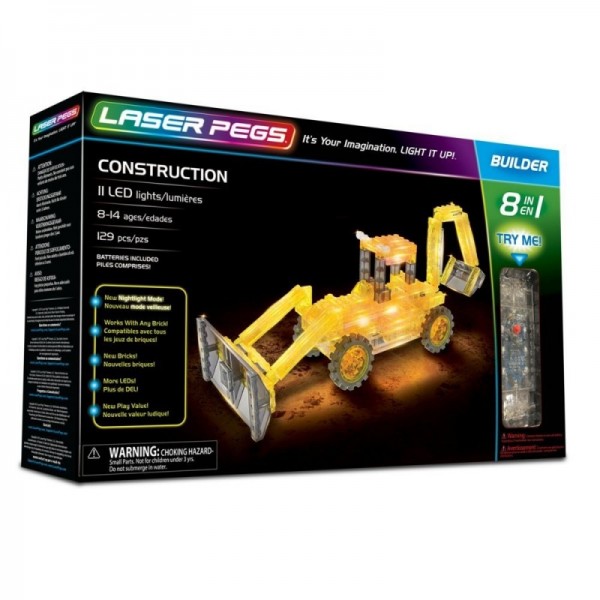 Laser Pegs Klocki 8 in 1 Construction 81011
