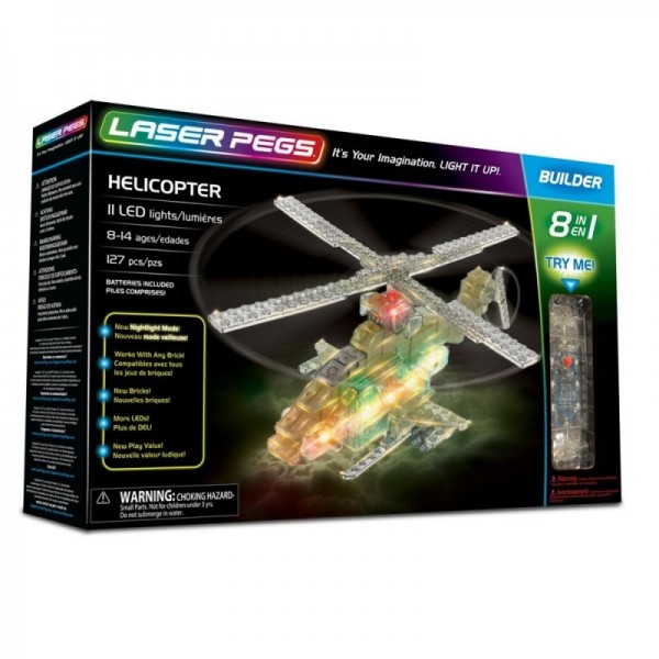 Laser Pegs 8 in 1 Helicopter 81012