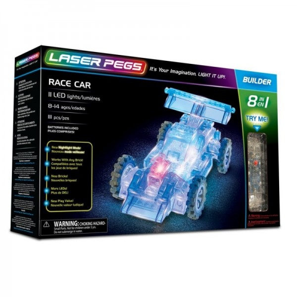 Laser Pegs Klocki 8 in 1 Race Car 81010