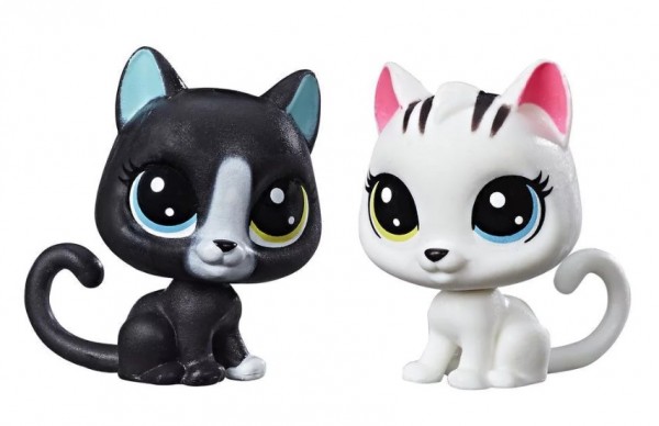 Hasbro Littlest Pet Shop Black&White Dwa Zwierzaki Kotki C1848 C2148