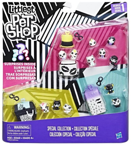 Hasbro Littlest Pet Shop Black&White Zestaw 13 Zwierzaków C1878 C2895