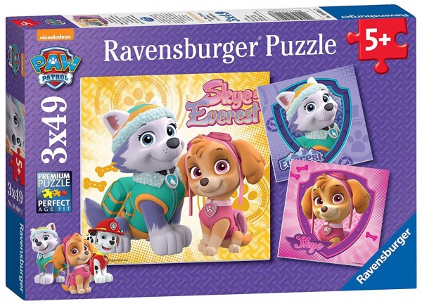 Ravensburger: Puzzle 3x49el. - Psi patrol Skye Everest RAP080083