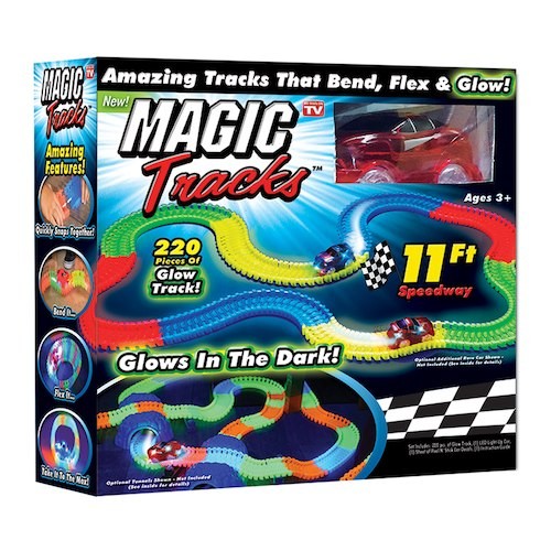 Magic Tracks Tor Wyścigowy LED 3,35m Czerwone Autko 015935