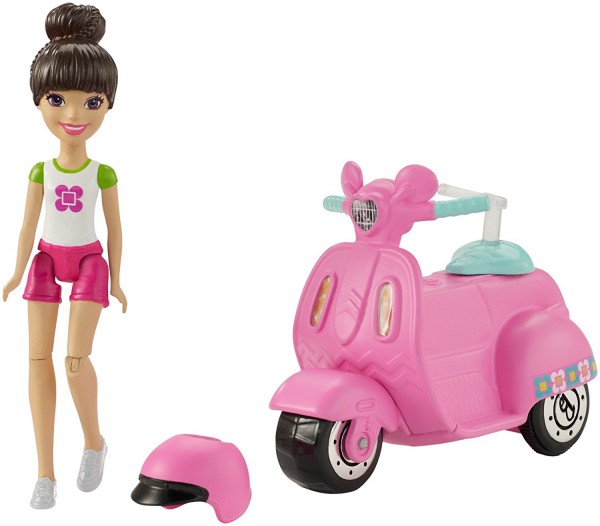 Mattel Barbie On The Go Mała Lalka + Pojazd FHV76 FHV80