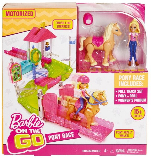 Mattel Barbie On The Go Wyścig Kucyków FHV66