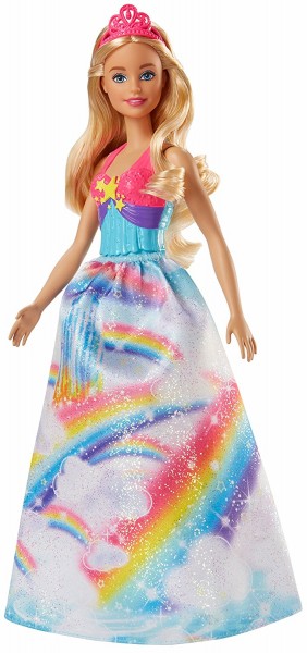 Mattel Barbie Dreamtopia Księżniczka z Krainy Tęczy FJC94 FJC95