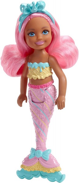 Mattel Barbie Dreamtopia Syrenka Chelsea z Krainy Słodkości FKN03 FKN04