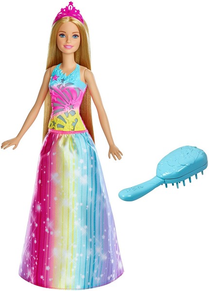 Mattel Barbie Magiczne Włosy Księżniczki Światła i Dźwięki FRB12
