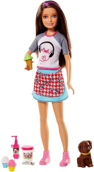 Mattel Barbie Siostra + Zwierzątko Skipper FHP61 FHP62