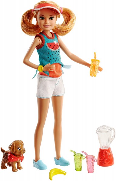 Mattel Barbie Siostra + Zwierzątko Stacie FHP61 FHP63