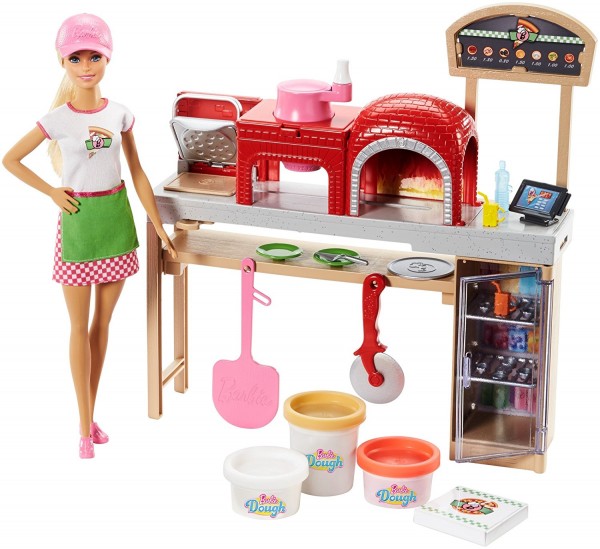 Mattel Barbie Zestaw Pizzeria z Lalką FHR09