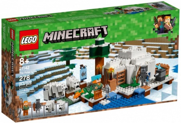 Lego Minecraft Iglo niedźwiedzia polarnego 21142