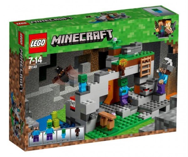 Lego Klocki Minecraft Jaskinia zombie 21141