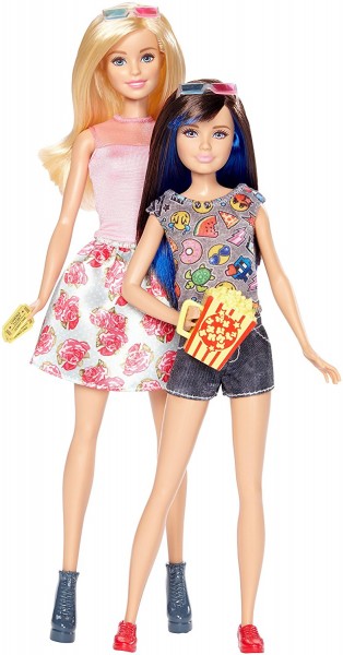 Mattel Barbie Siostry Dwupak Barbie i Skipper DWJ63 DWJ65