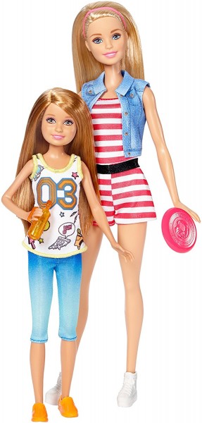 Mattel Barbie Siostry Dwupak Barbie i Stacie DWJ63 DWJ64