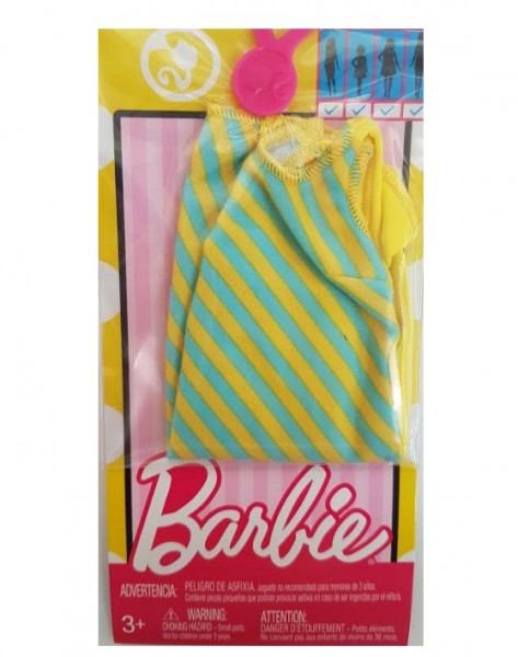 Mattel Barbie Sukienka w Pasy FCT12 FCT16