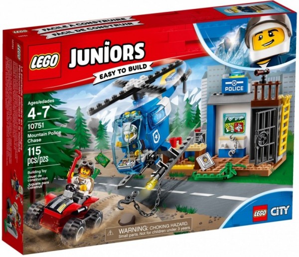 Lego Klocki Juniors Górski pościg policyjny 10751