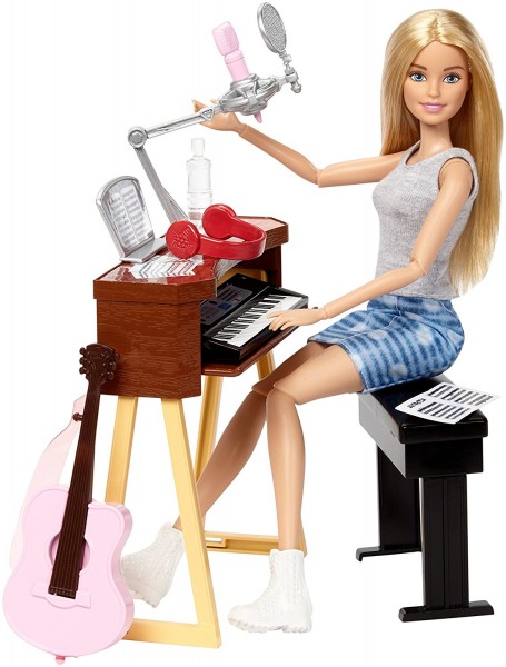 Mattel Barbie Jako Muzyk z Instrumentami Muzycznymi FCP73