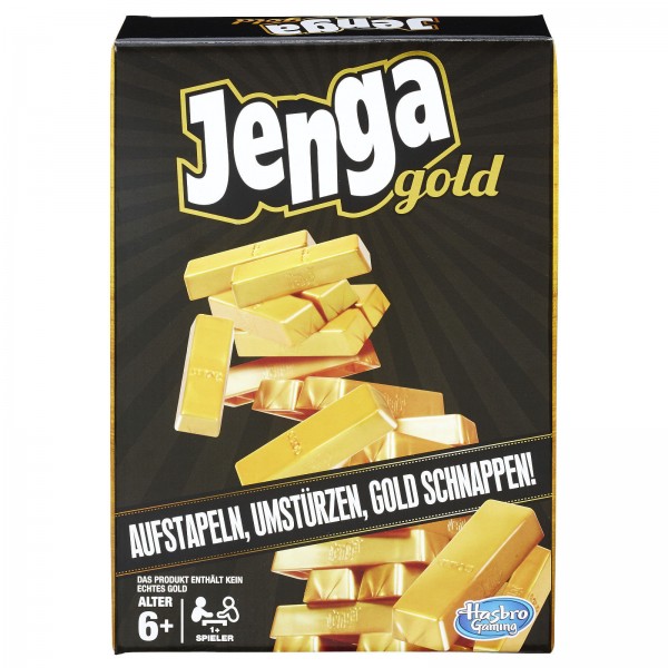 Hasbro Jenga Gold Sztabki Złota B7430