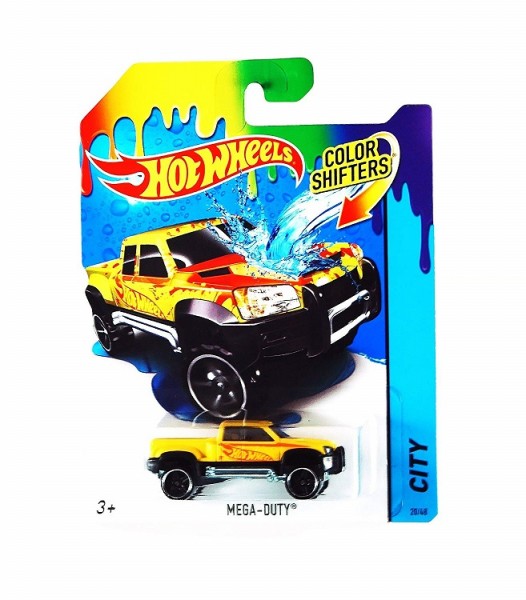 Mattel Hot Wheels Samochodzik Zmieniający Kolor Color Shifters Mega Duty BHR15 CFM51