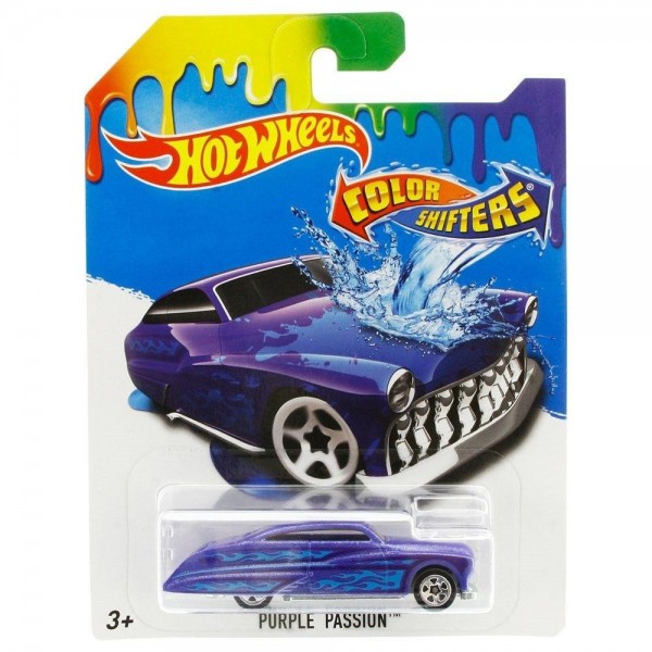 Mattel Hot Wheels Samochodzik Zmieniający Kolor Color Shifters Purple Passion BHR15 BHR52