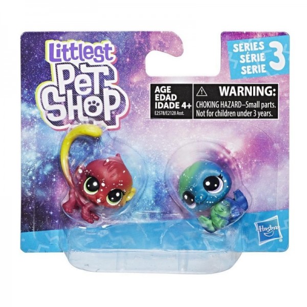 Hasbro Littlest Pet Shop Kosmiczne Zwierzaki dwupak Dzikie E2128 E2578