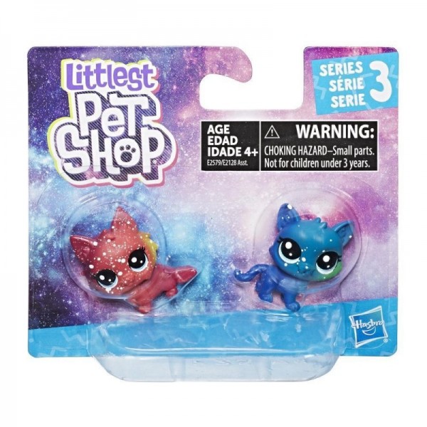 Hasbro Littlest Pet Shop Kosmiczne Zwierzaki dwupak Koty E2128 E2579