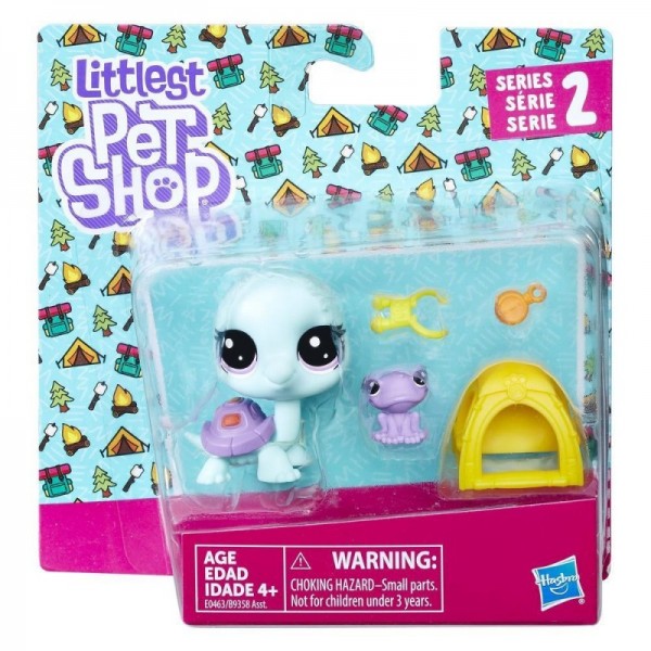 Hasbro Littlest Pet Shop Para zwierzaków Bev Gilturtle & Keely Frogget B9358 E0463