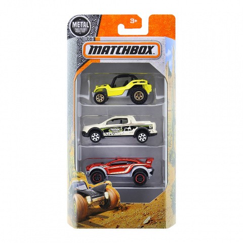 Mattel Matchbox Małe Samochodziki Trzypak C3713 DJY15