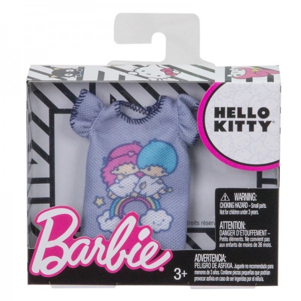 Mattel Barbie Hello Kitty fioletowy top FLP40/FLP46