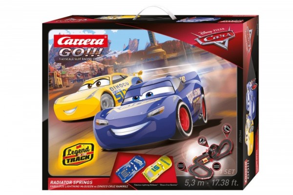 Carrera GO!!! Tor wyścigowy Disney/Pixar Cars 3 - Chłodnica Górska 62446