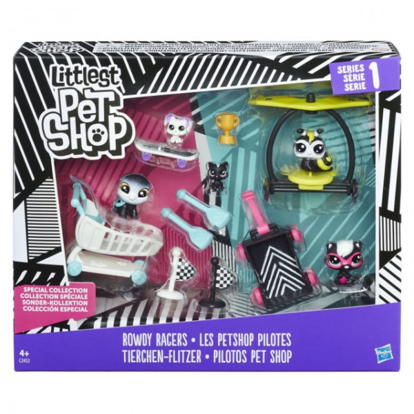 Hasbro Littlest Pet Shop Hałaśliwe Wyścigi Zwierzaków C2452