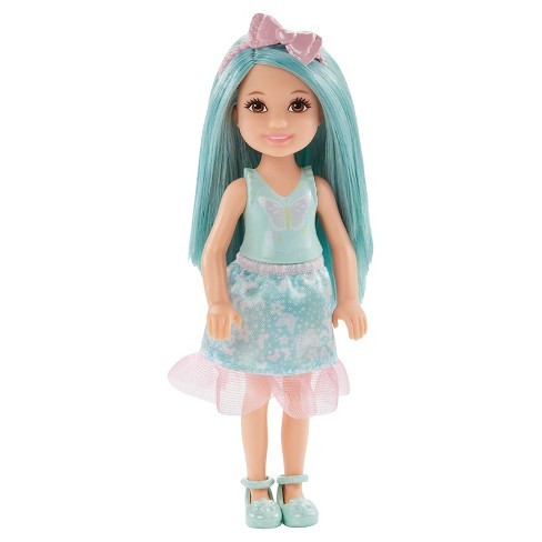 Mattel Barbie Chelsea Świąteczna Niebieska DTW42 DTW43